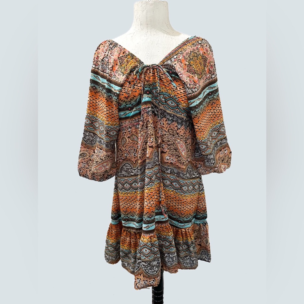 Bohemian Off-Shoulder Dress
